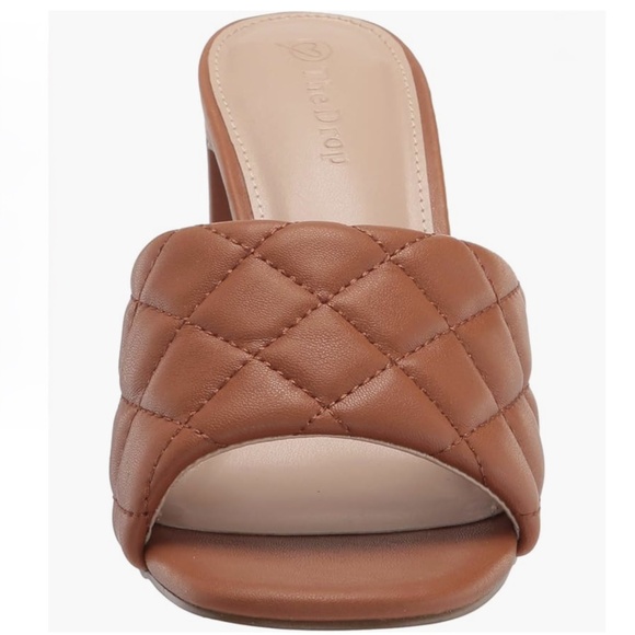 The Drop Pattie High Block-Heeled Mule Sandal NIB - Picture 2 of 10